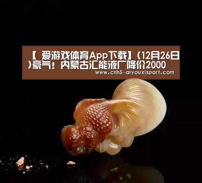 【 爱游戏体育App下载】(12月26日)豪气!内蒙古汇能液厂降价2000元/吨LNG价格彻底崩盘!(图3) 爱游戏体育